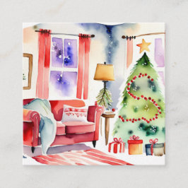 Oven Mitt und Pot Holder Quadratische Visitenkarte