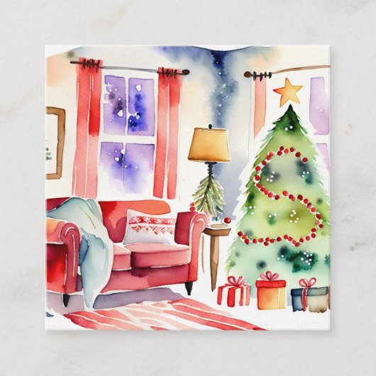 Oven Mitt und Pot Holder Quadratische Visitenkarte (Vorderseite)