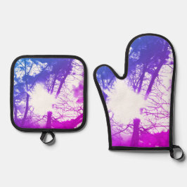 OVEN-MITT UND POT-HOLDER SUPER COOK STYLE DESIGN OFENHANDSCHUH & Topflappen-Set