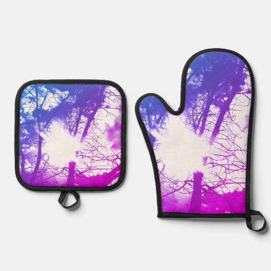 OVEN-MITT UND POT-HOLDER SUPER COOK STYLE DESIGN OFENHANDSCHUH & Topflappen-Set (Vorderseite)