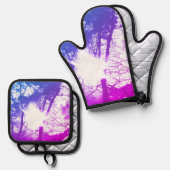 OVEN-MITT UND POT-HOLDER SUPER COOK STYLE DESIGN OFENHANDSCHUH & Topflappen-Set (Vorderseite/Rückseite)