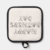 Oven Mitt und Pot Holder Topflappen (Vorderseite)