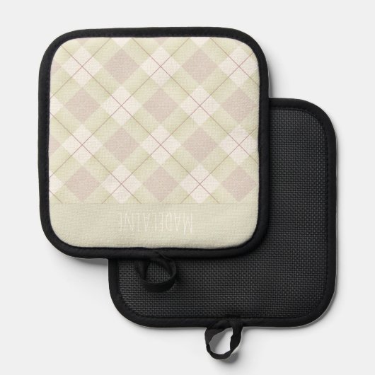 Oven Mitt und Pot Holder Topflappen (Vorderseite/Rückseite)