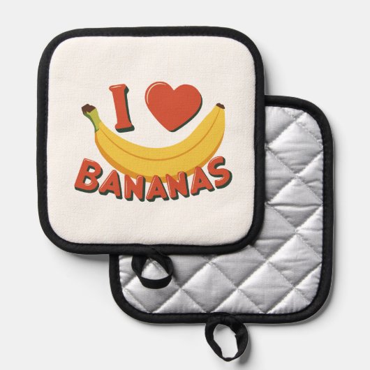 Oven Mitt und Pot Holder Topflappen (Vorderseite/Rückseite)