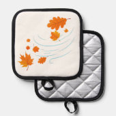 Oven Mitt und Pot Holder Topflappen (Vorderseite/Rückseite)