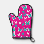Oven Mitt und Pot Holders Schmetterlinge Ofenhandschuh (Vorderseite)