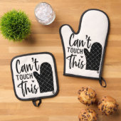 Oven-Mitt und Pothalter Ofenhandschuh & Topflappen-Set (Oben Unten)