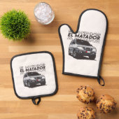 Oven-Mitt und Pothalter Ofenhandschuh & Topflappen-Set (Oben Unten)