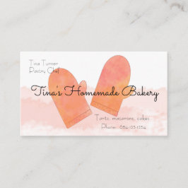 Oven Mitts Bäckerei Visitenkarte
