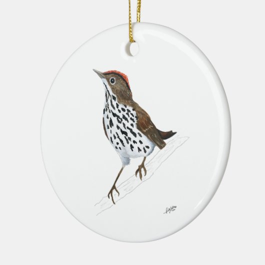 Ovenvogel Keramik Ornament (Links)