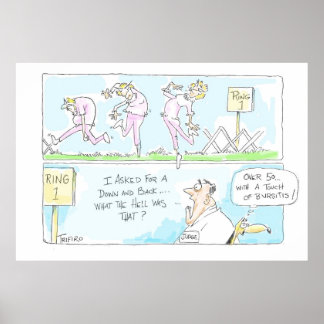 Over 50 with a touch of bursitis Poster