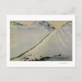 Over Chilkoot Pass During Gold Rush, Alaska Postkarte (Vorderseite)