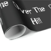 "Over Hill" glänzendes Wrapping Paper Geschenkpapier (Rolleneckpunkt)