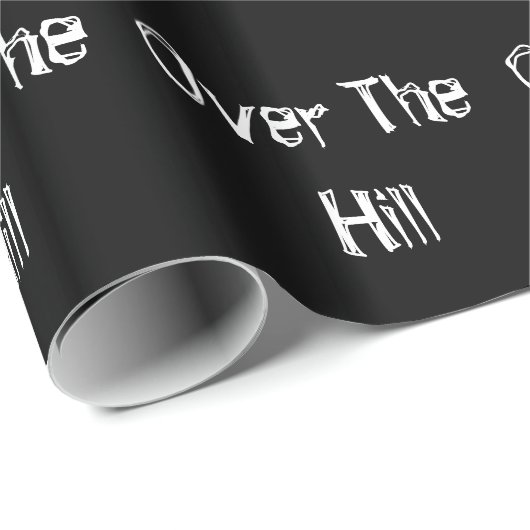 "Over Hill" glänzendes Wrapping Paper Geschenkpapier (Rolleneckpunkt)