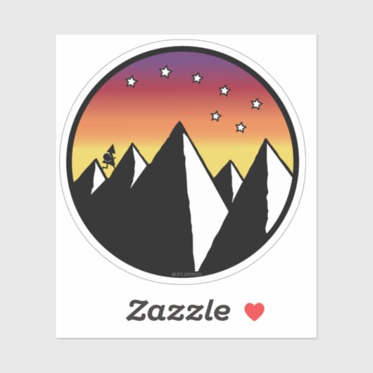 Over Hill Over Dale - Aufkleber (Blatt)