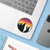 Over Hill Over Dale - Aufkleber (Laptop mit iPhone)