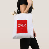 "OVER IT" Statement Graphic Tee Design Tasche (Von Nahem)