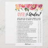 Over oder Under Brautparty oder Hen Party (Vorne/Hinten)