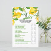 Over oder Under Game - Lemon (Stehend Vorderseite)