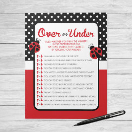 Over oder Under Ladybug Baby Showroom Notizblock