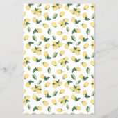 Over oder Under Lemons Brautparty Game Card Flyer (Hinten)