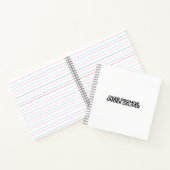 Over Promise Under Deliver Typographic Spiral Notizblock (Innenseite)