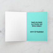 "Over the Hill" 55. Geburtstagskarte Karte (Innenseite)