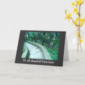 Over the Hill Birthday Card Karte (Gelbe Blume)