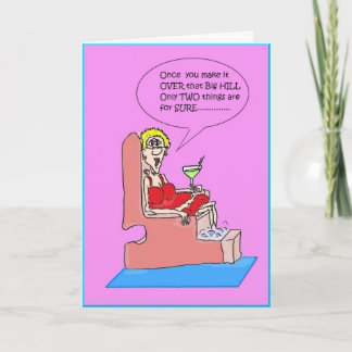 OVER THE HILL PEDICURE CARD KARTE
