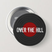 Over the Hill Rock N Roll Record Button (Vorne & Hinten)