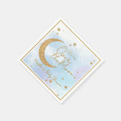 Over the Moon Baby Shower Cocktail Napkin Serviette (Ecke)