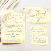 Over the Moon Baby Shower  Einladung