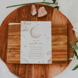 Over the Moon Baby Shower Invitation Einladung