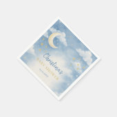 Over the Moon Baby Shower Serviette (Ecke)