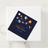 Over The Moon Boy Baby Shower Party Space Galaxy Geschenkanhänger (Beispiel)