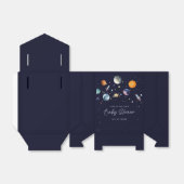 Over The Moon Boy Baby Shower Party Space Galaxy Geschenkschachtel (Ungefaltet)