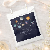 Over The Moon Boy Baby Shower Party Space Galaxy Geschenktütchen (Ausgeschnitten)