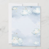 Over The Moon Boy Girl Baby Shower Invitation Einladung (Rückseite)