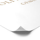 Over the Moon Gender Reveal Party Welcome Poster (Ecke)