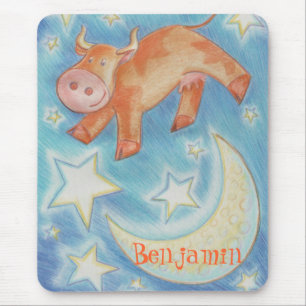 Over the Moon 'Name' mousepad