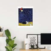 "Over the Moon"-Sternbild Poster (Heimbüro)
