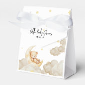 Over The Moon Teddy Bear  Stars Baby Shower Geschenkschachtel (Vorderseite)