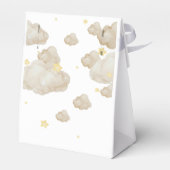 Over The Moon Teddy Bear  Stars Baby Shower Geschenkschachtel (Rückseite)