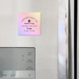 Over The Rainbow Bridge Custom Pet Memorial Magnet