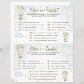 Over Under Baby Showgame - Heißluftballon (Vorne/Hinten)