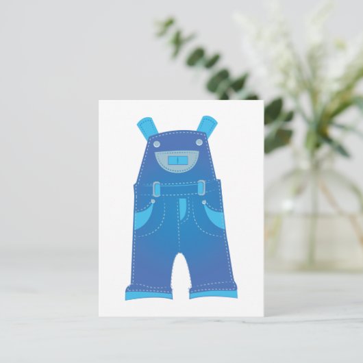 Overalls Postkarte (Stehend Vorderseite)