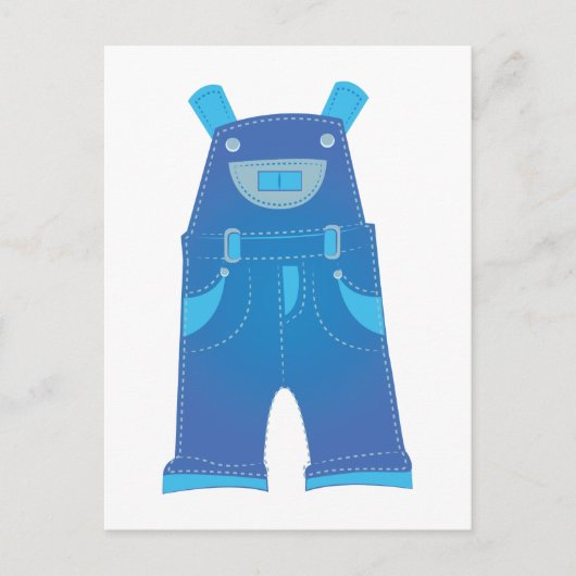 Overalls Postkarte (Vorderseite)