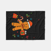 Overbaked &amp; Over It Christmas Cookies Gingerbr Fleecedecke (Vorderseite (Horizontal))