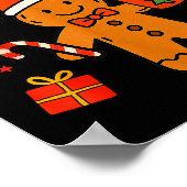 Overbaked &amp; Over It Christmas Cookies Gingerbr Poster (Ecke)