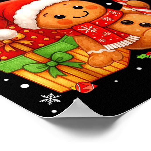 Overbaked And Over It Christmas Cookies Gingerbrea Poster (Ecke)